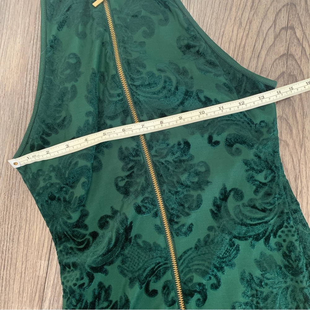 B Darlin Green Velvet Dress 3 - Gem